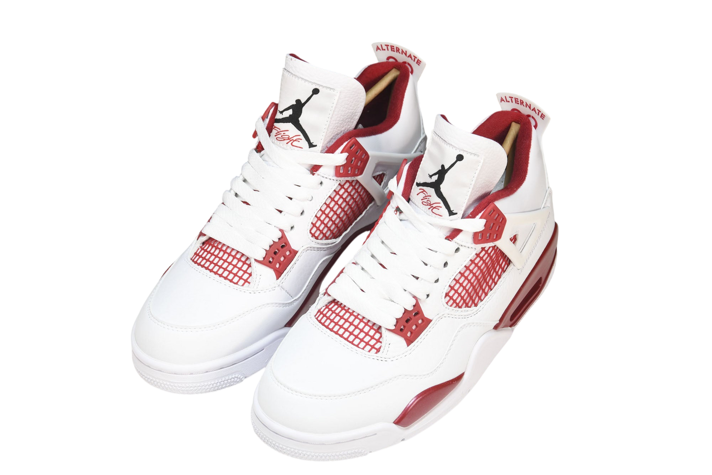 Iconic Air Jordan 4 Retro 'Alternate 89' Sneakers - Classic Red/White Style