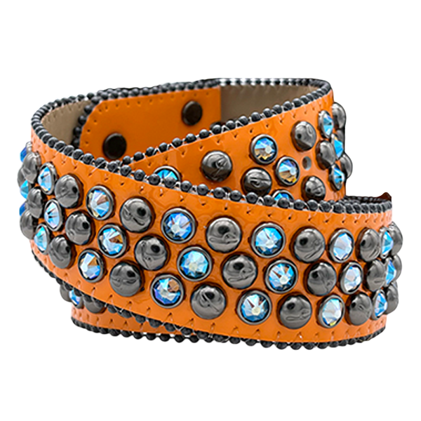 Sparkling Orange Crystal Belt by B.B. Simon - Dazzling Fashion Accessory