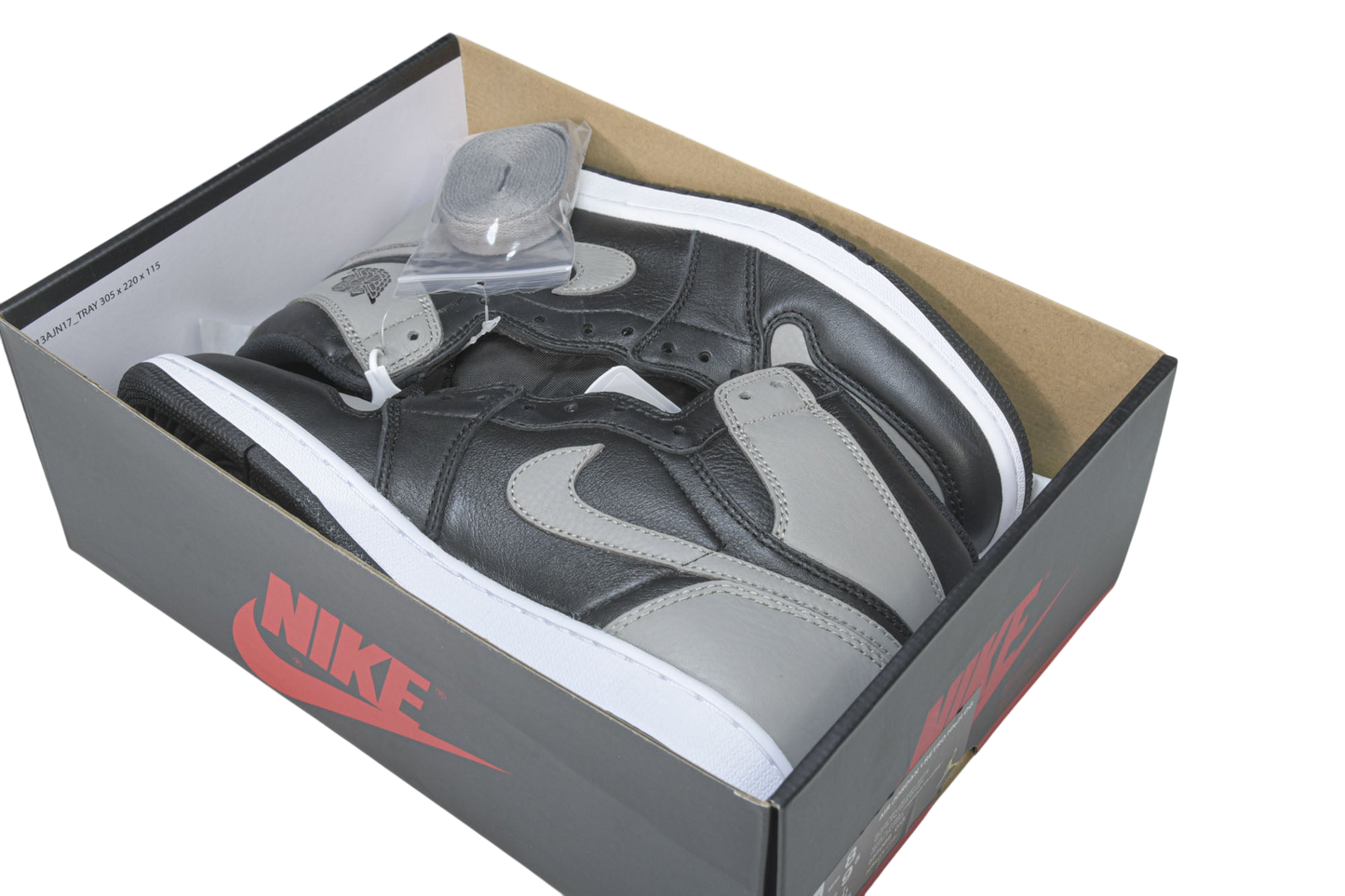 Iconic Air Jordan 1 Retro High Shadow 2018 Sneaker - Classic Grey Black