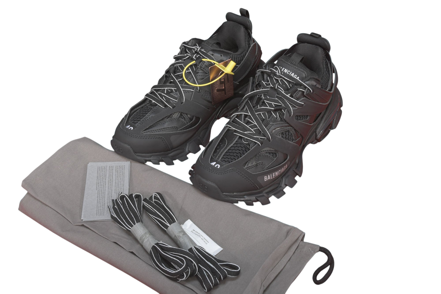 Balenciaga Track Black Luxury Designer Chunky Athletic Sneakers – Iconic Style