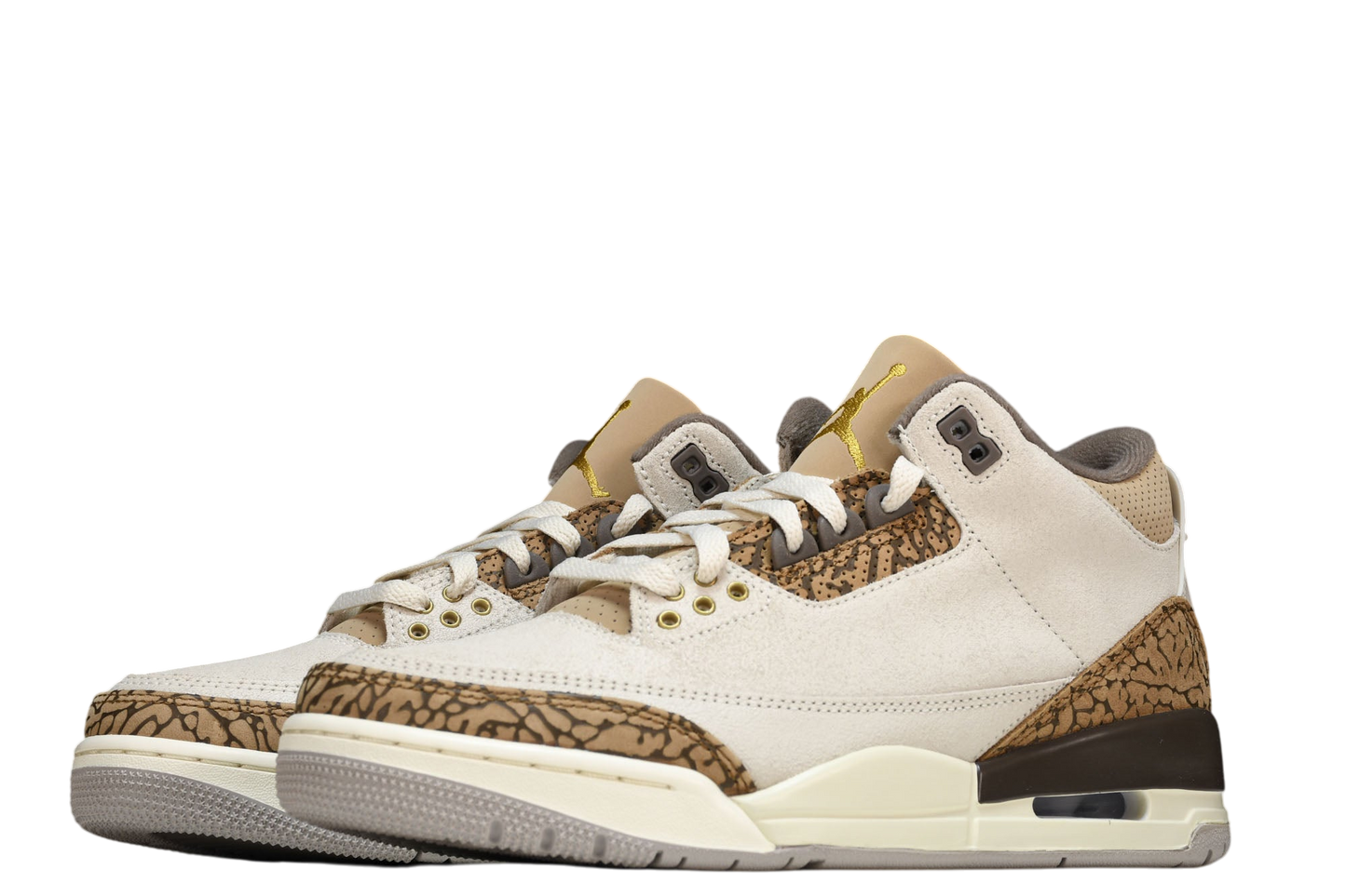 Air Jordan 3 Retro Palomino Sneakers: Premium Leather, Iconic Style, Supreme Comfort