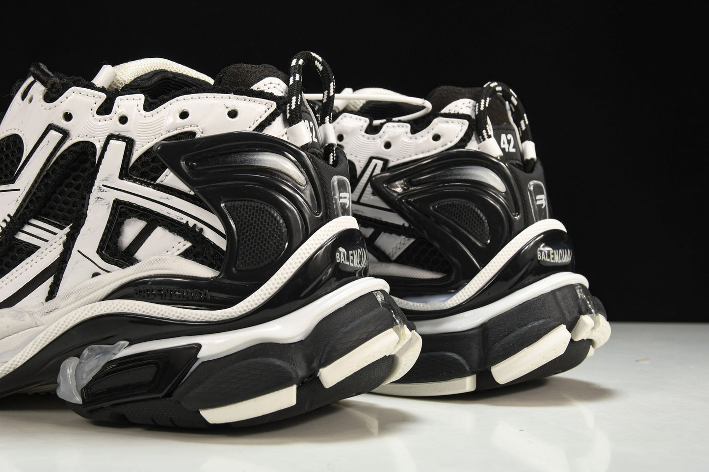 Balenciaga Runner White Black Sneakers: Elite Athletic Style, Supreme Comfort, Durable, Iconic