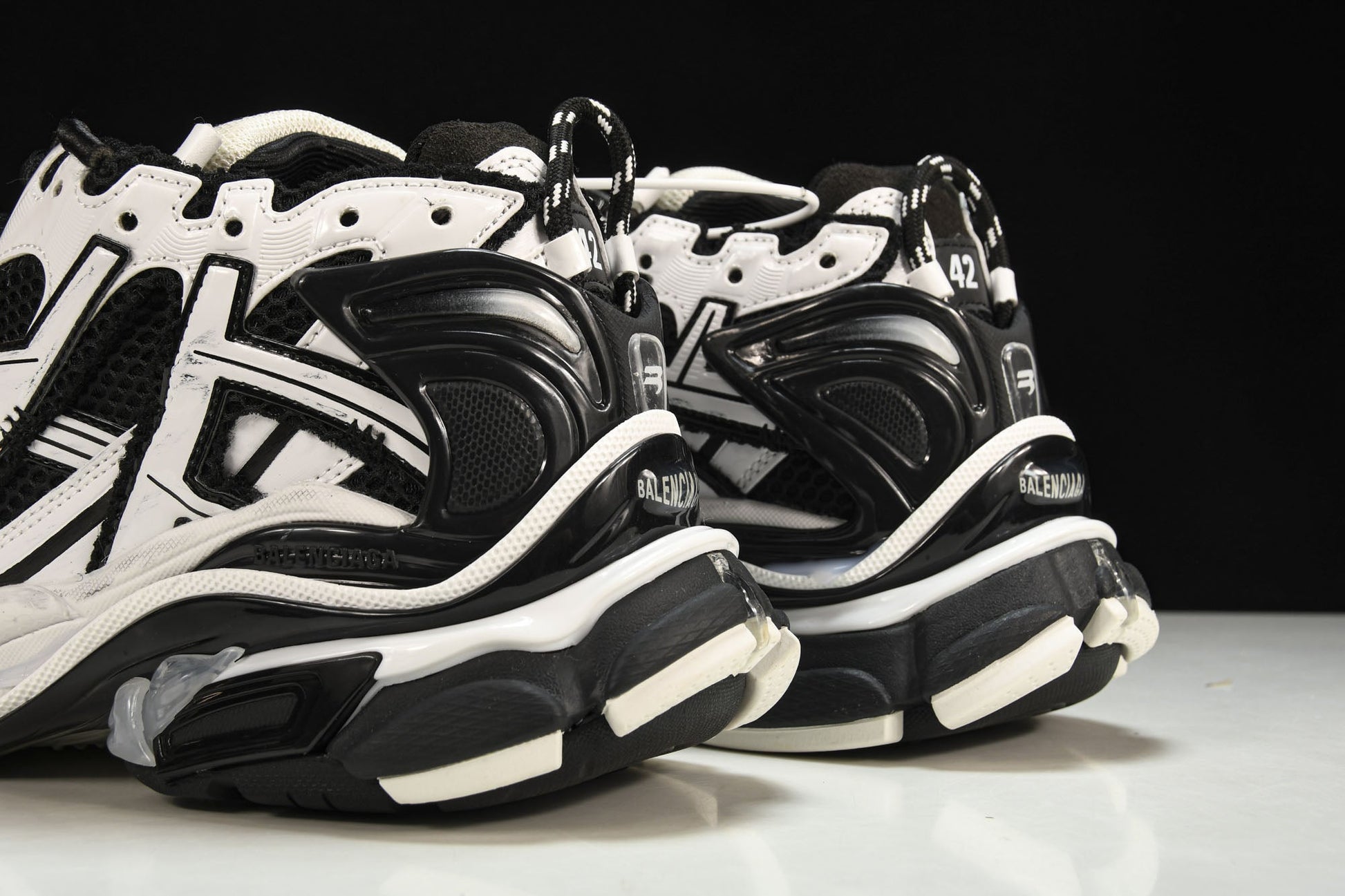 Balenciaga Runner White Black Sneakers: Elite Athletic Style, Supreme Comfort, Durable, Iconic