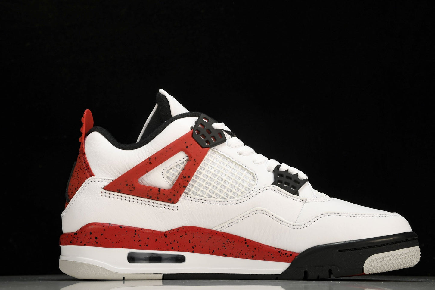 Iconic Air Jordan 4 Retro Red Cement Sneakers: Classic Style, Supreme Comfort