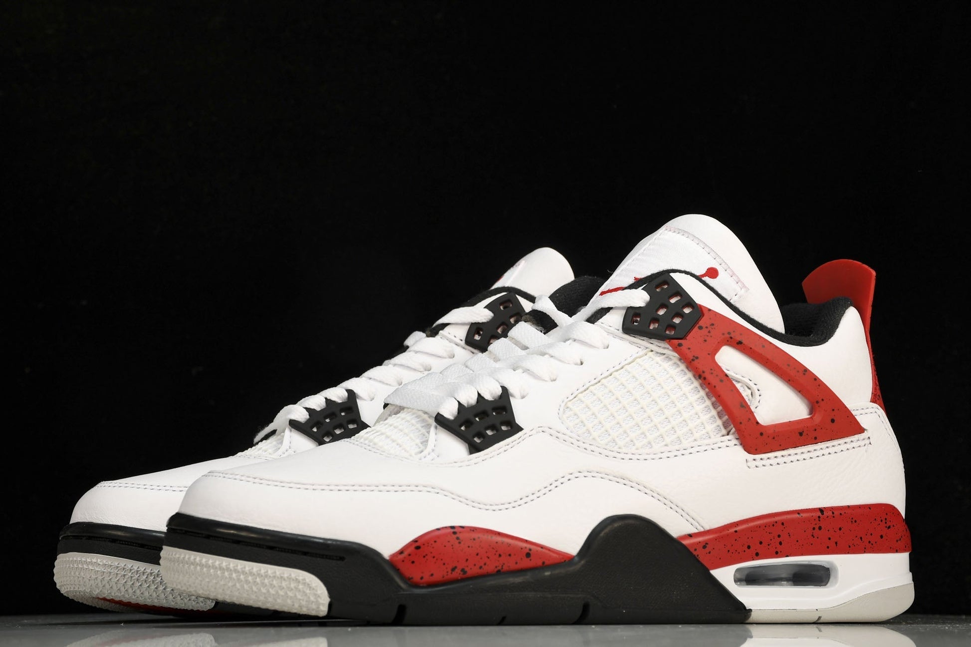 Iconic Air Jordan 4 Retro Red Cement Sneakers: Classic Style, Supreme Comfort