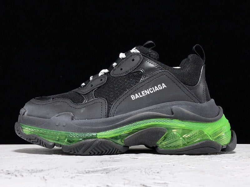 Balenciaga Triple S Black Green Sneakers: Chunky Sole, Iconic Style, Premium Comfort