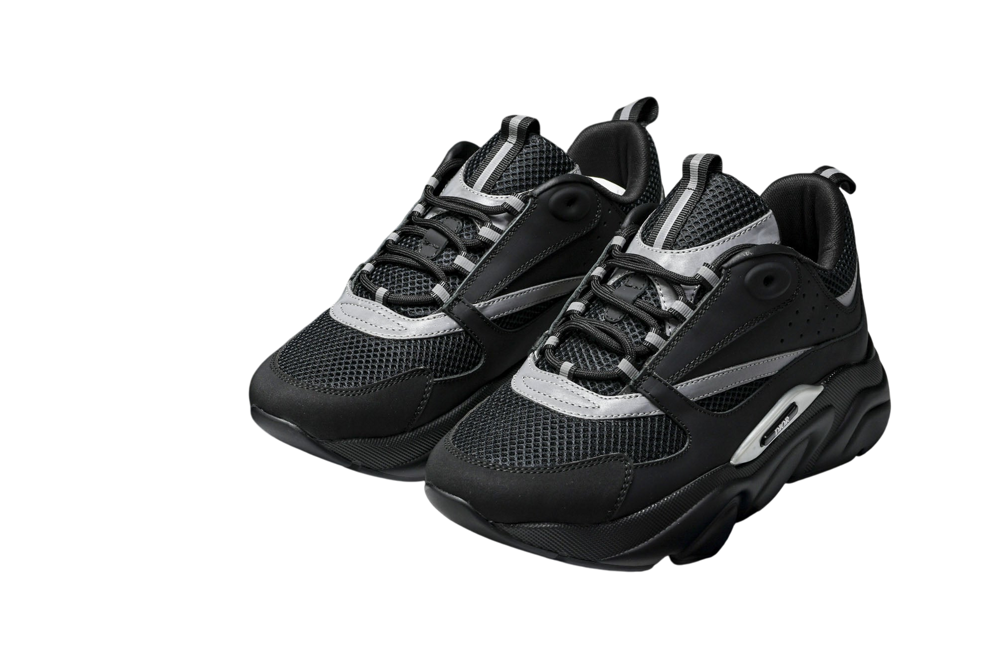 Dior B22 Black Silver Men's Designer Sneakers - Premium Fashion Streetwear Shoes