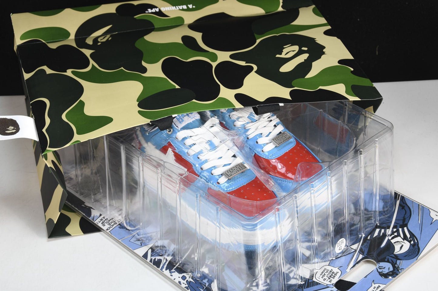 BAPE STA x Marvel Captain America Iconic Star Sneakers - Limited Edition Hero Footwear