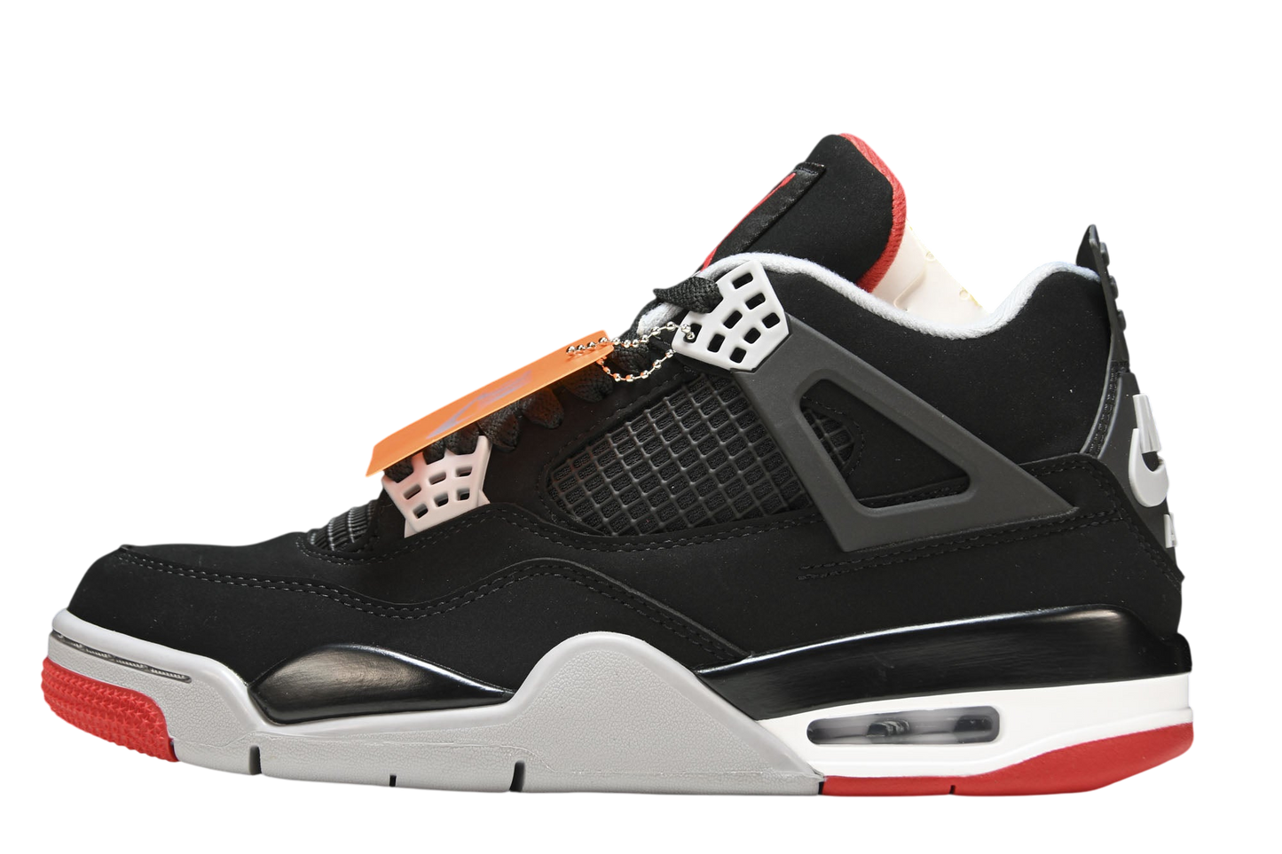 Iconic Air Jordan 4 Retro Bred Sneakers: Classic Style, Premium Comfort, Durable Build