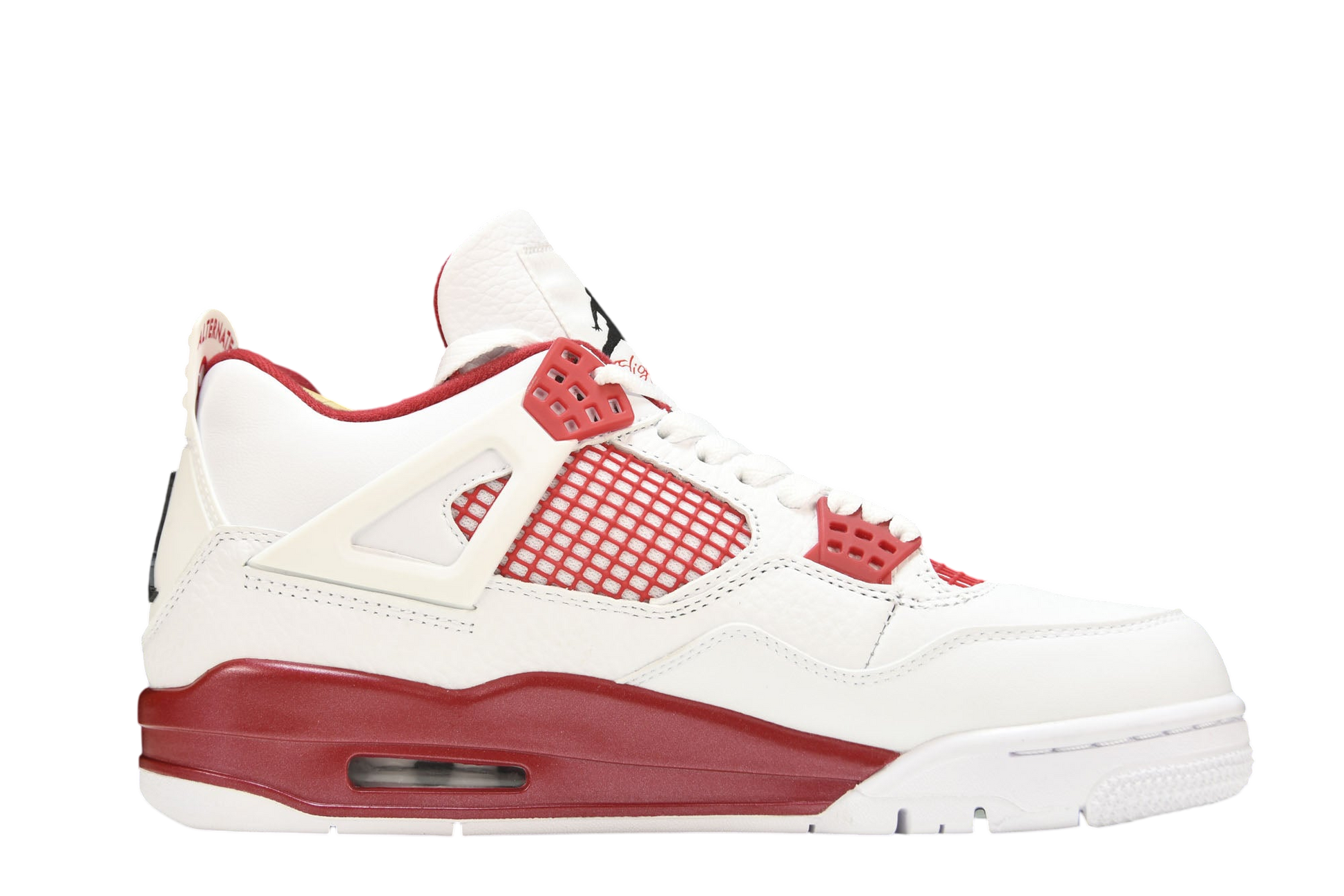 Iconic Air Jordan 4 Retro 'Alternate 89' Sneakers - Classic Red/White Style