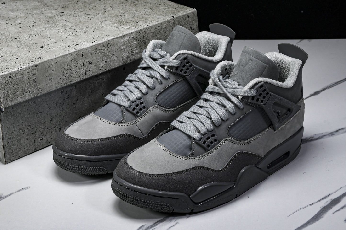 Air Jordan 4 Retro SE Paris Olympics 'Wet Cement' Iconic Athletic Sneaker