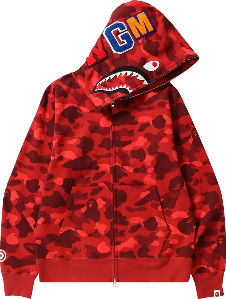 BAPE WGM Full Zip Hoodie: Iconic Shark Camo, Premium Streetwear Comfort