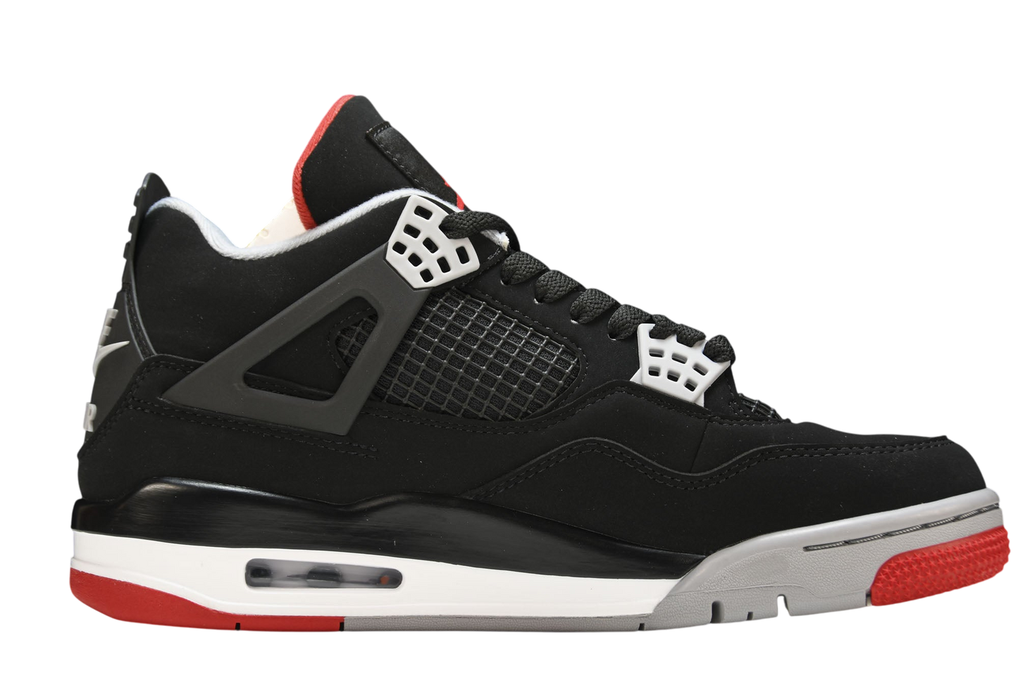 Iconic Air Jordan 4 Retro Bred Sneakers: Classic Style, Premium Comfort, Durable Build