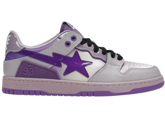 A Bathing Ape Bape SK8 Sta Purple Sneakers - Iconic Streetwear Style