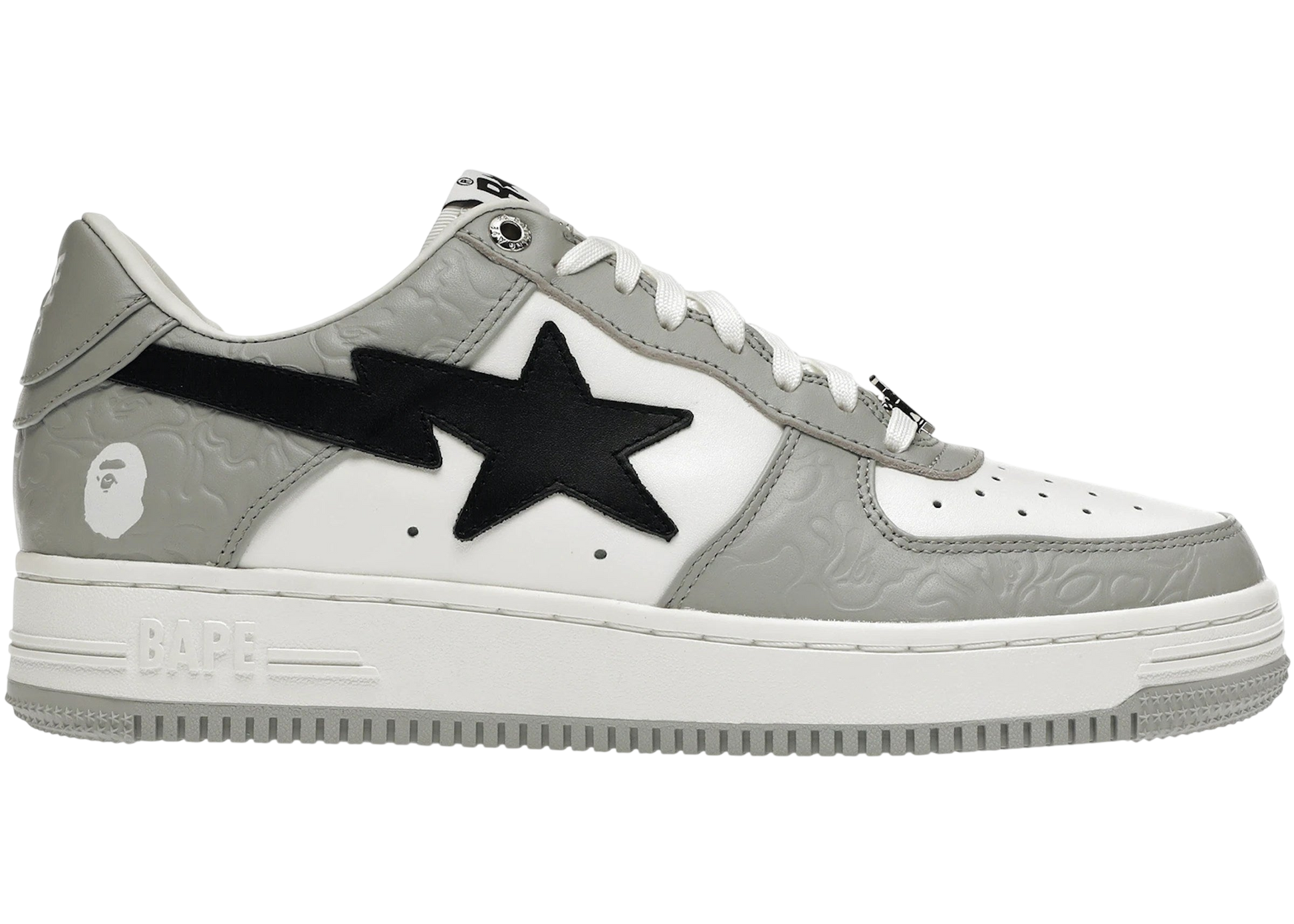 A Bathing Ape Bape Sta Low Grey Black Premium Streetwear Sneakers