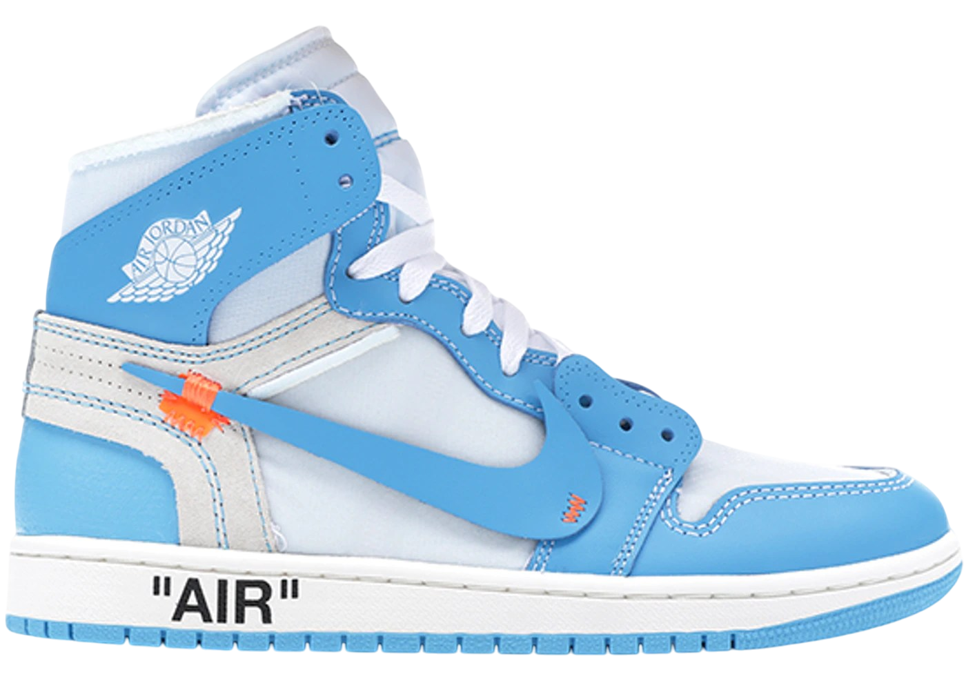 Nike Air Jordan 1 Retro High Off-White UNC Classic Basketball Shoes