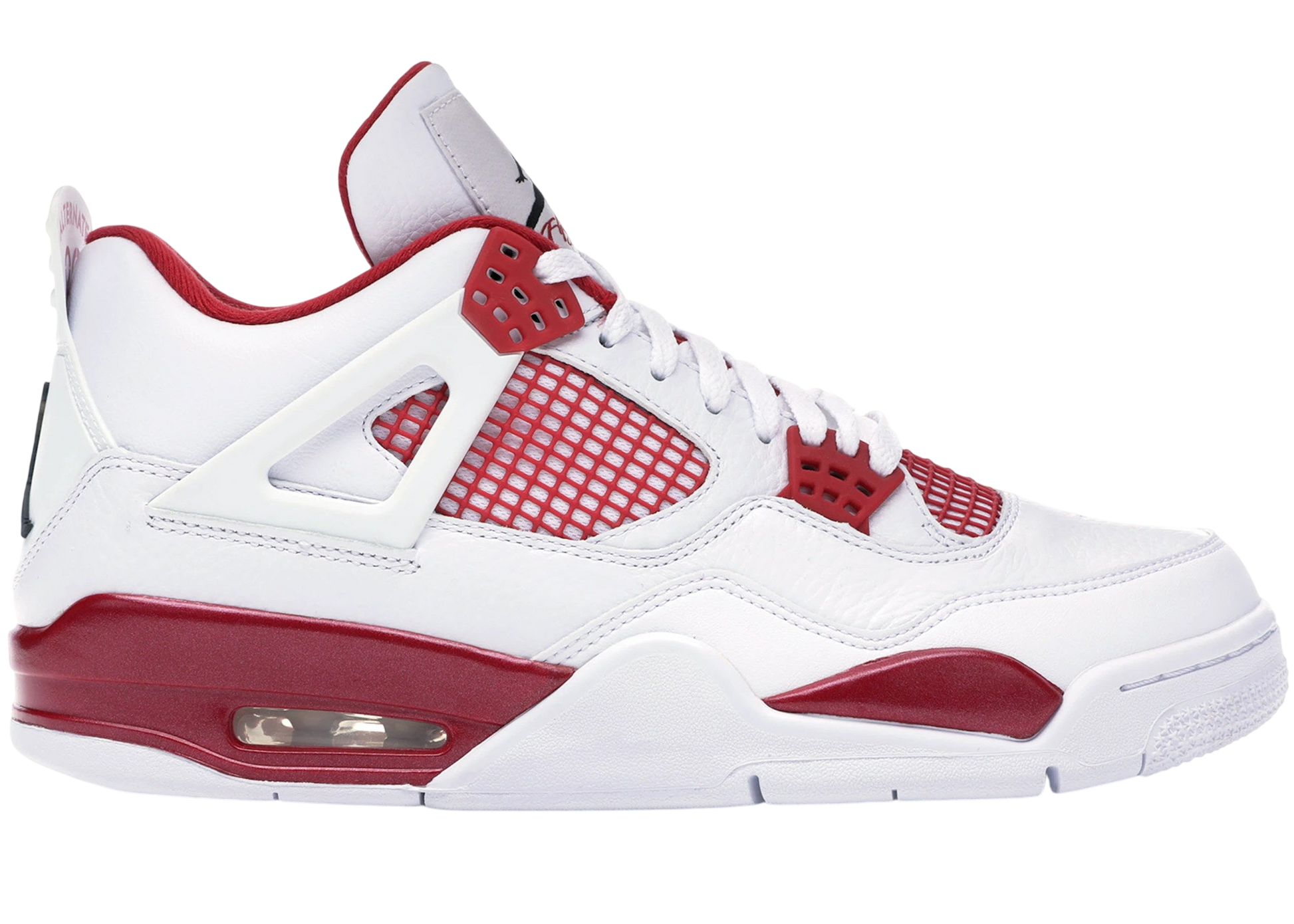 Iconic Air Jordan 4 Retro 'Alternate 89' Sneakers - Classic Red/White Style