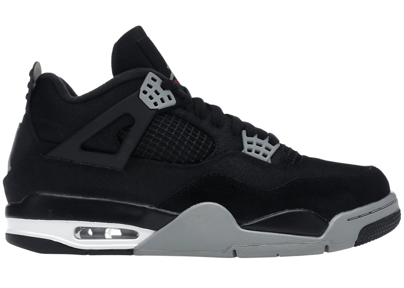Air Jordan 4 Retro Black Canvas Men's Sneakers – Stylish Comfort Streetwear Shoes