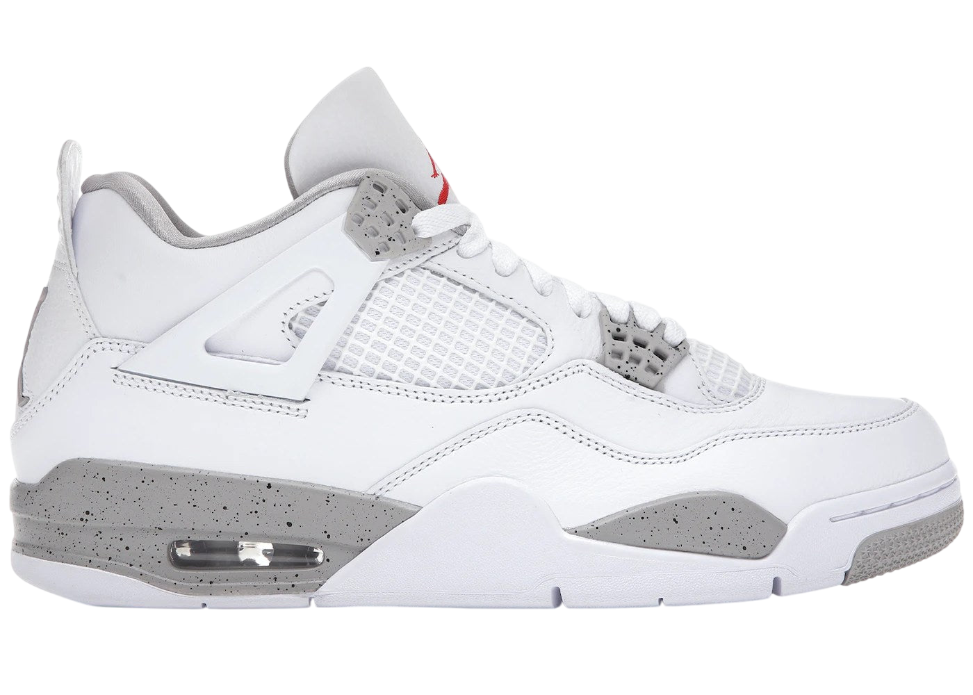 Air Jordan 4 Retro 'White Oreo' 2021 Edition Premium Men's Basketball Sneaker