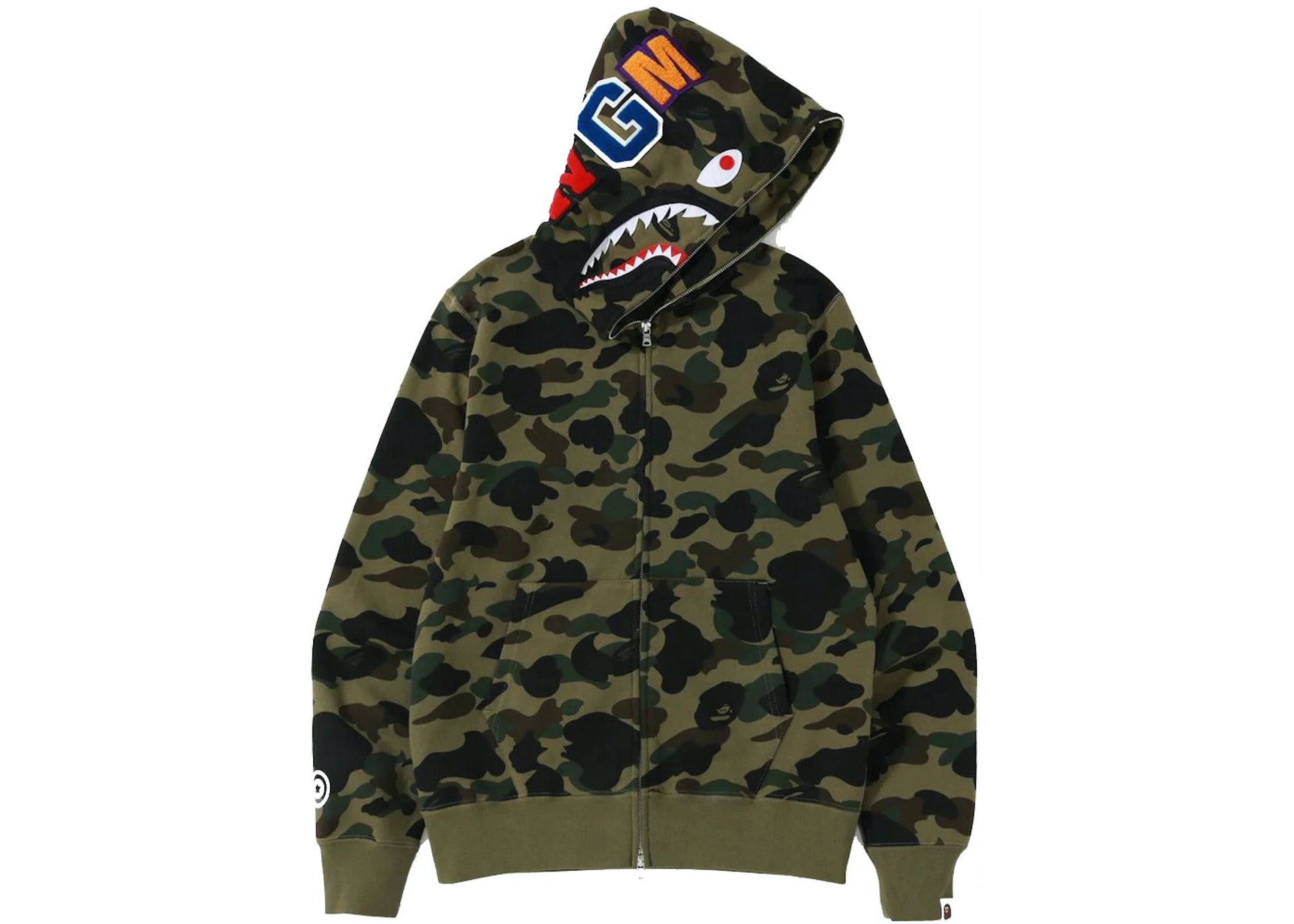 BAPE WGM Full Zip Hoodie: Iconic Shark Camo, Premium Streetwear Comfort