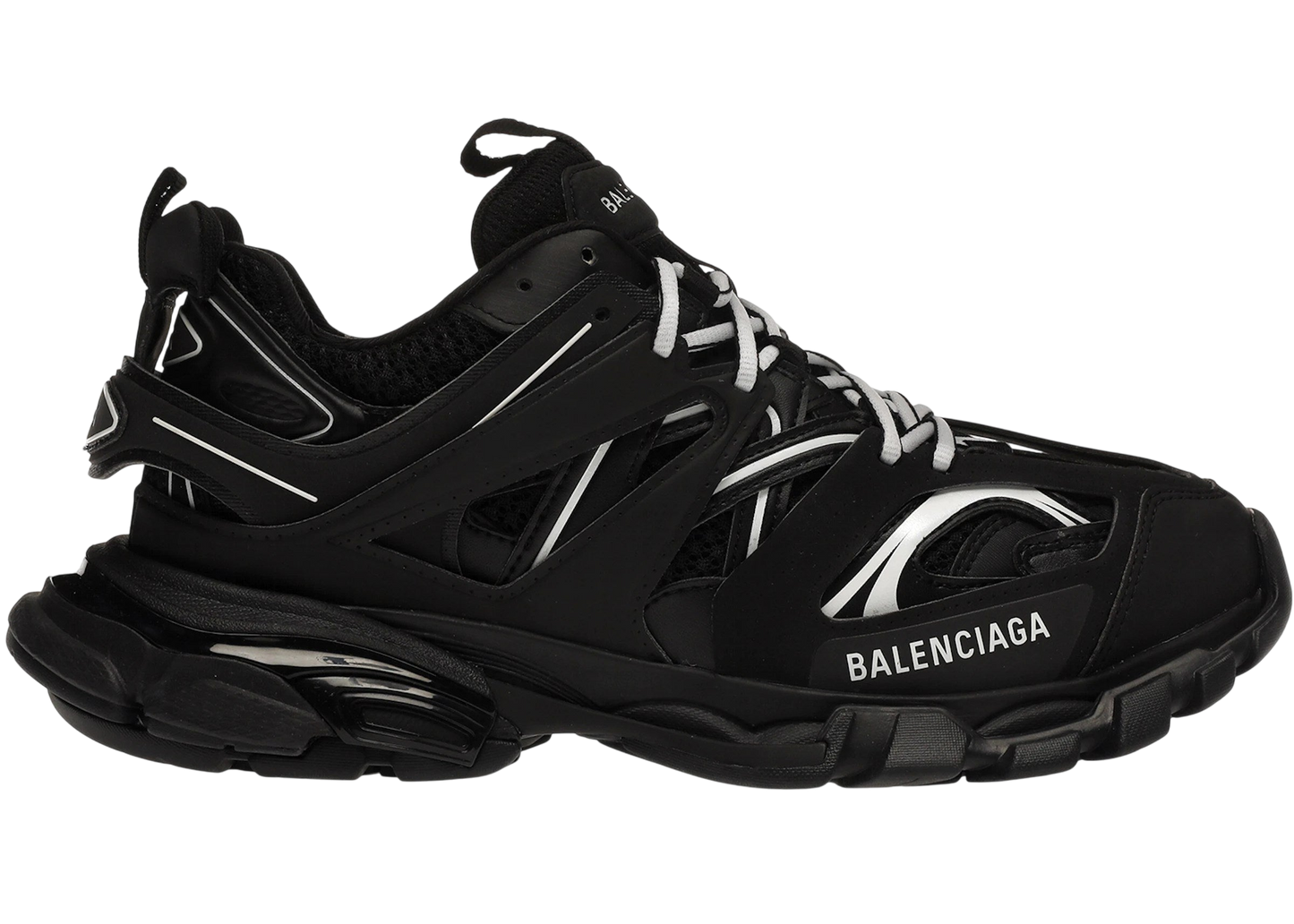 Balenciaga Track Black/White Sneakers: Iconic Multi-layered Sole Designer Footwear
