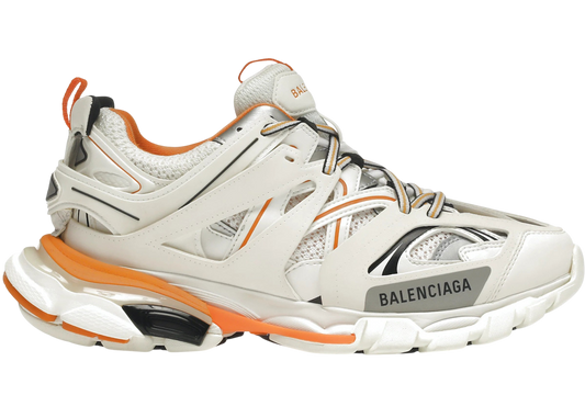 Balenciaga Track White Orange LED Sneakers - Bold Chunky Design Footwear