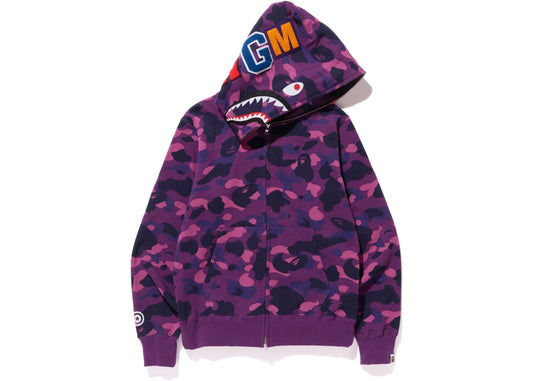 BAPE WGM Full Zip Hoodie: Iconic Shark Camo, Premium Streetwear Comfort