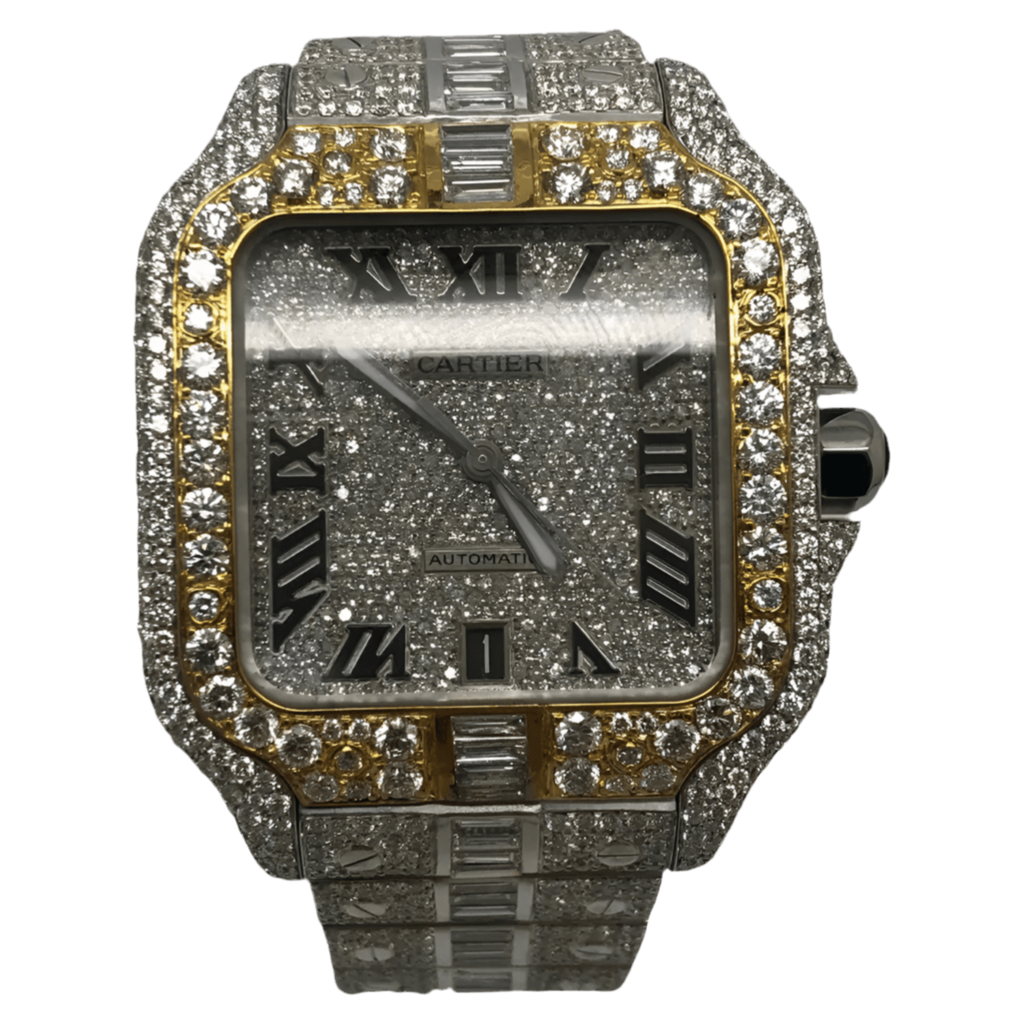 Gold ice watch