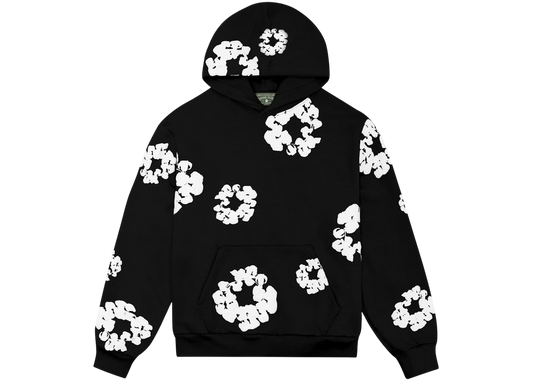 Denim Tears Cotton Wreath Black Hoodie - Premium Fleece Pullover Design