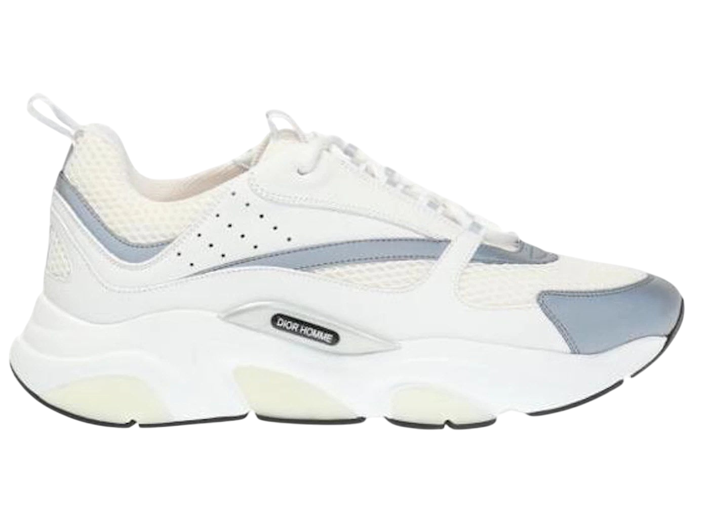 Dior B22 White Silver Luxury Sneaker - Premium Streetwear Athletic Design