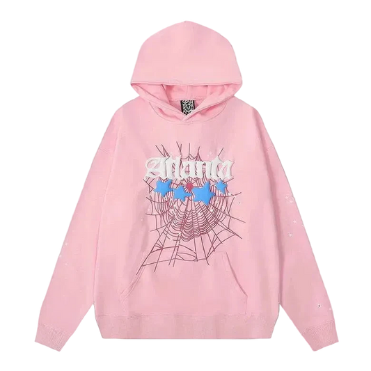 Pink Graphic Streetwear Hoodie