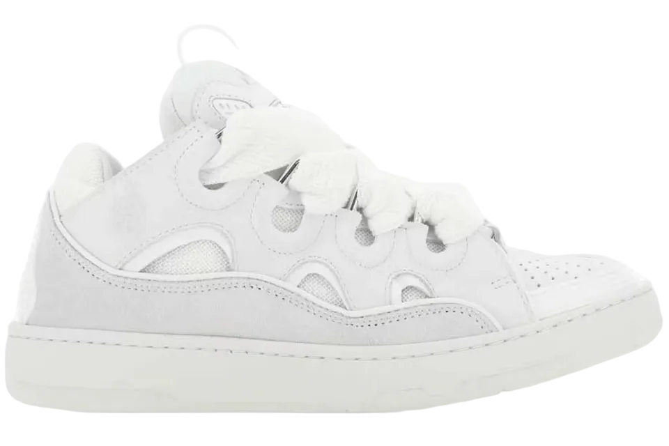 Lanvin Curb White Sneakers: Iconic Chunky Luxury, Premium Leather, Bold Statement Footwear