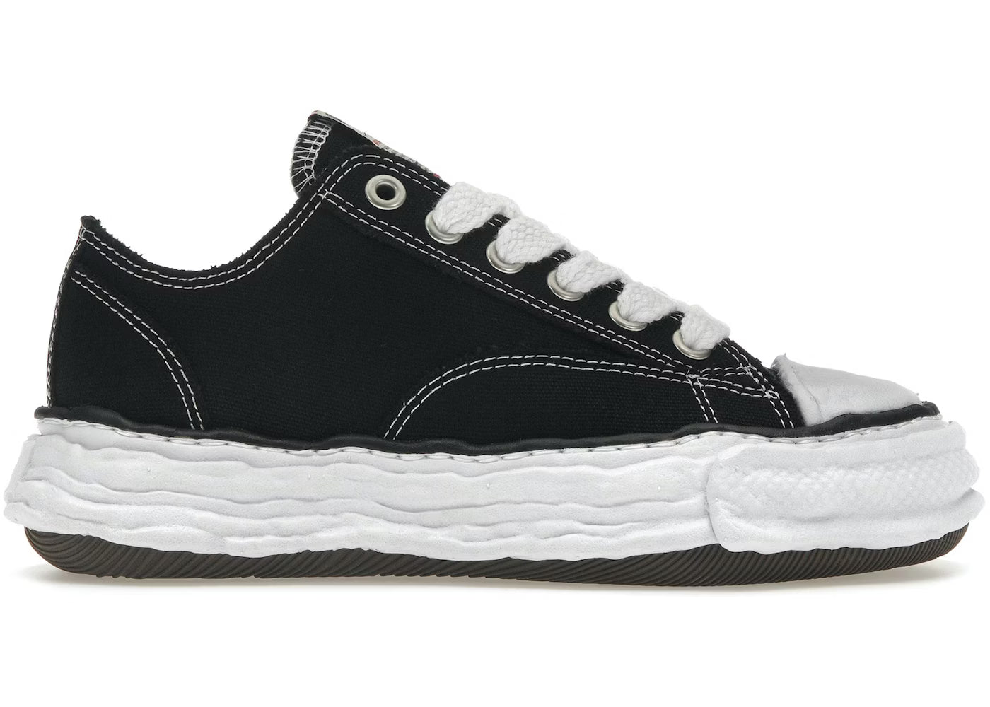 Maison Mihara Yasuhiro Peterson OG Sole Black White Canvas Sneakers