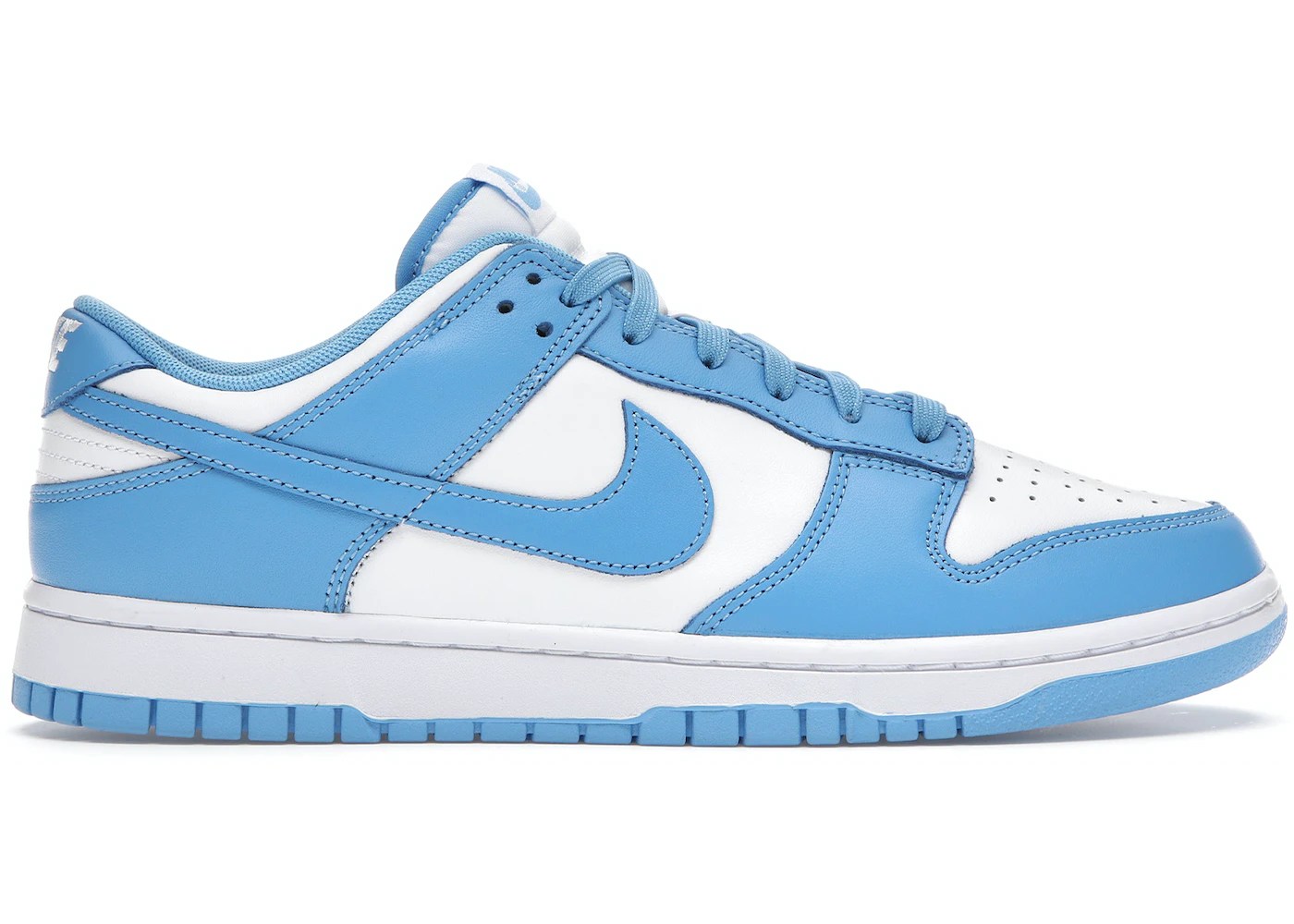 Nike Dunk Low UNC 2021 Edition Sneakers - Classic Blue/White Streetwear Shoes
