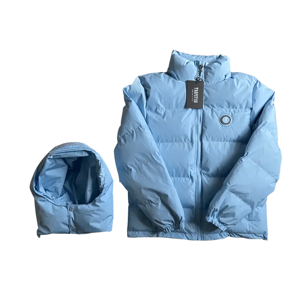 Ice Blue Irongate Hooded Puffer Jacket - VDRXPLG🔌