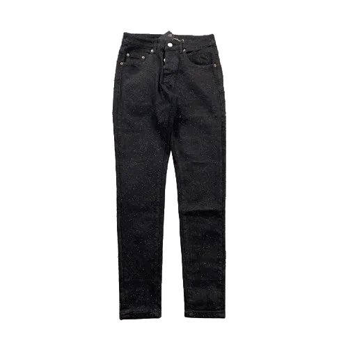 Purple Brand Washed Black Slim Fit Denim Jeans for Men's Modern Style