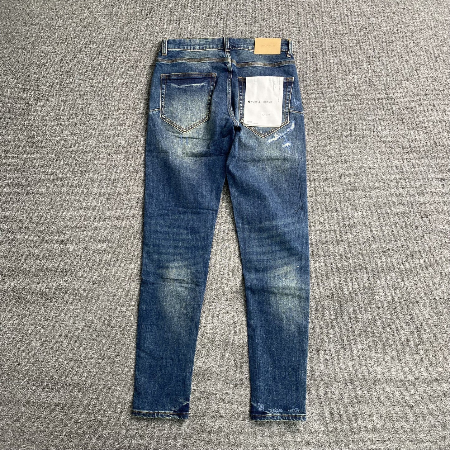 Purple Brand Men's Slim Fit Denim Jeans - Premium Stretch Blue