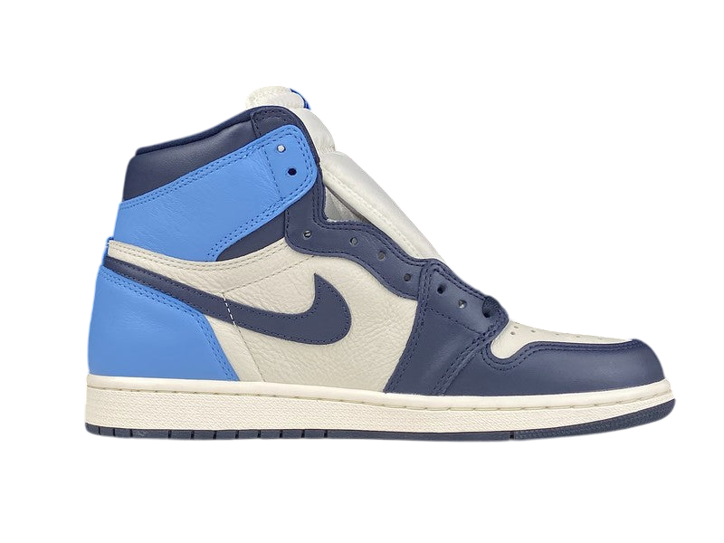 Air Jordan 1 Retro High Obsidian UNC: Premium Leather Basketball Sneakers