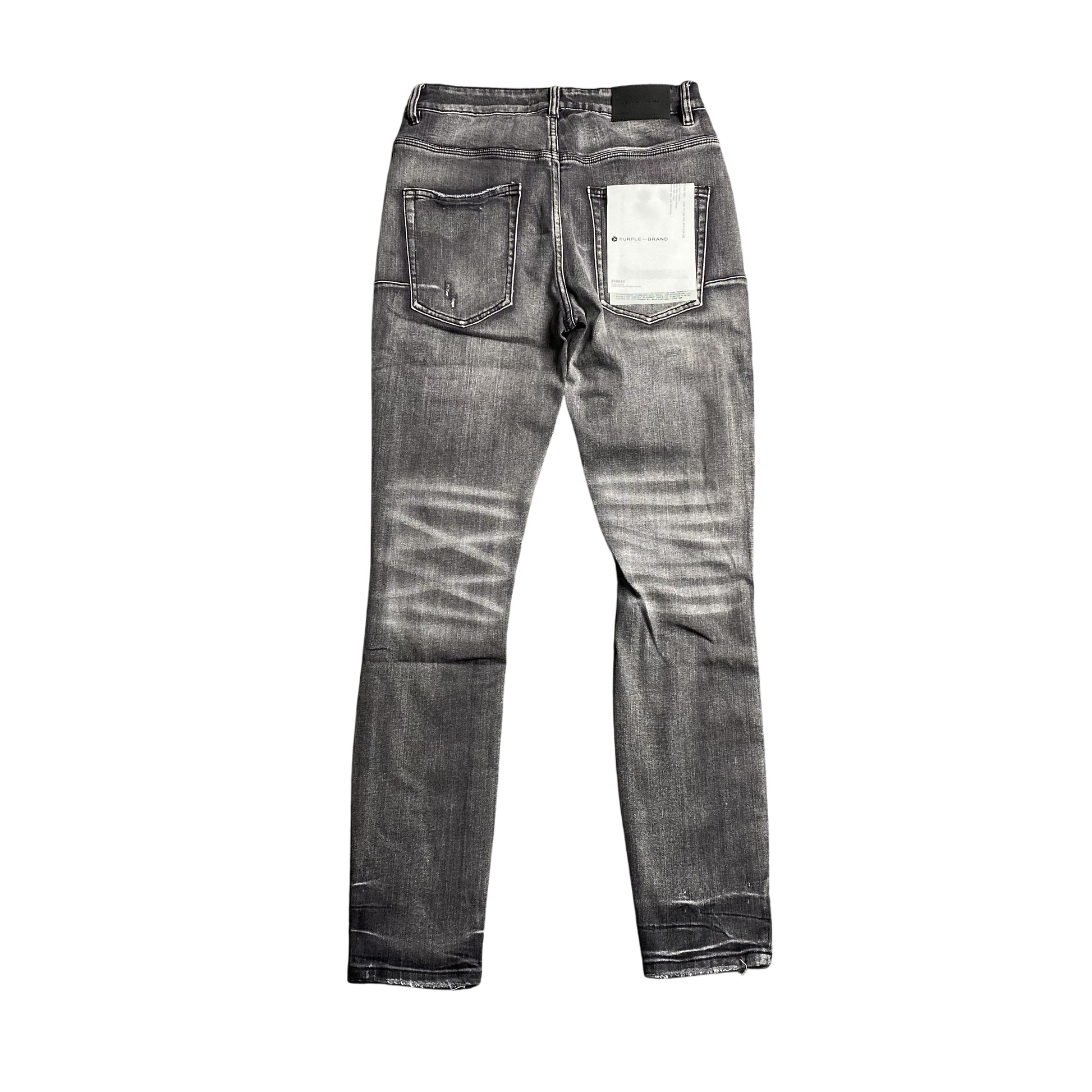 Premium Purple Brand Gray Denim Jeans for Men - Slim Fit Style