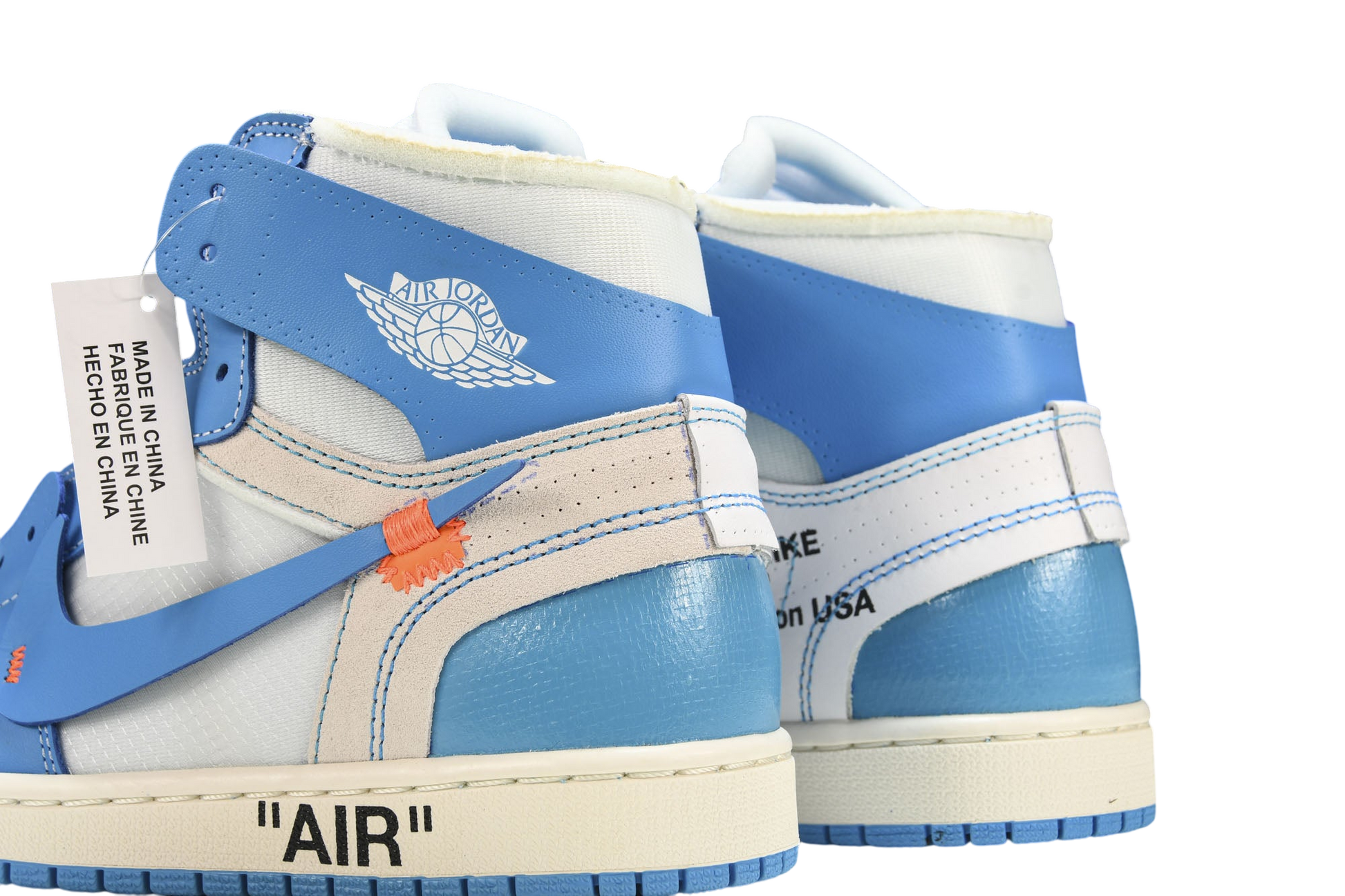 Nike Air Jordan 1 Retro High Off-White UNC Classic Basketball Shoes