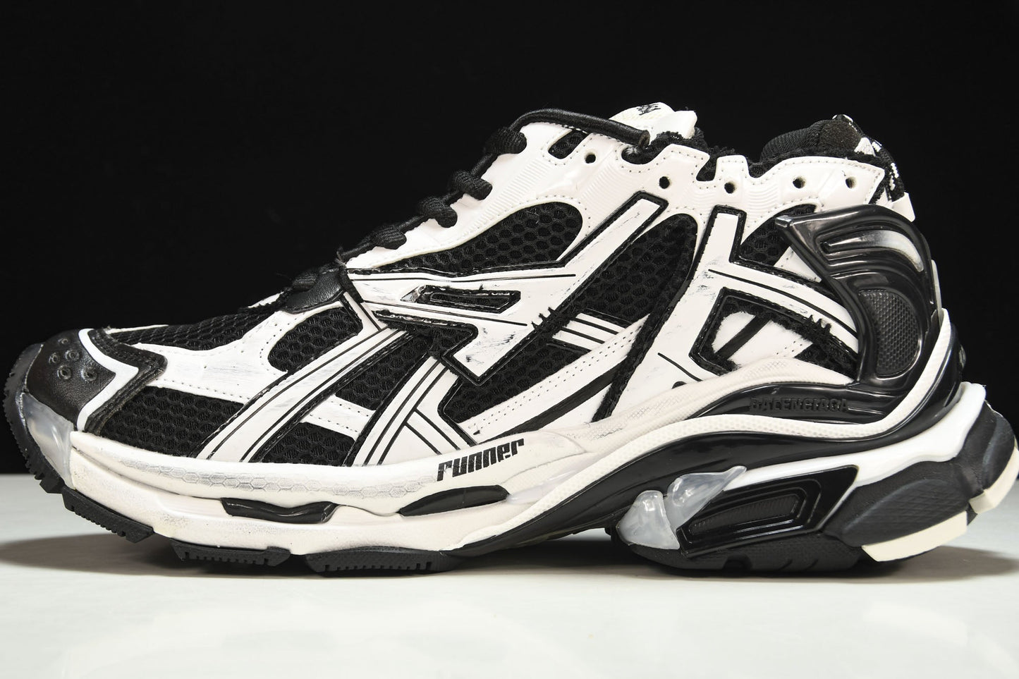 Balenciaga Runner White Black Sneakers: Elite Athletic Style, Supreme Comfort, Durable, Iconic