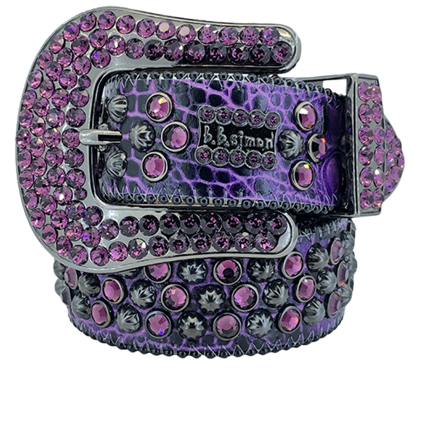 Dazzling Purple Crystal Belt by B B Simon: Sparkle and Style Accessory