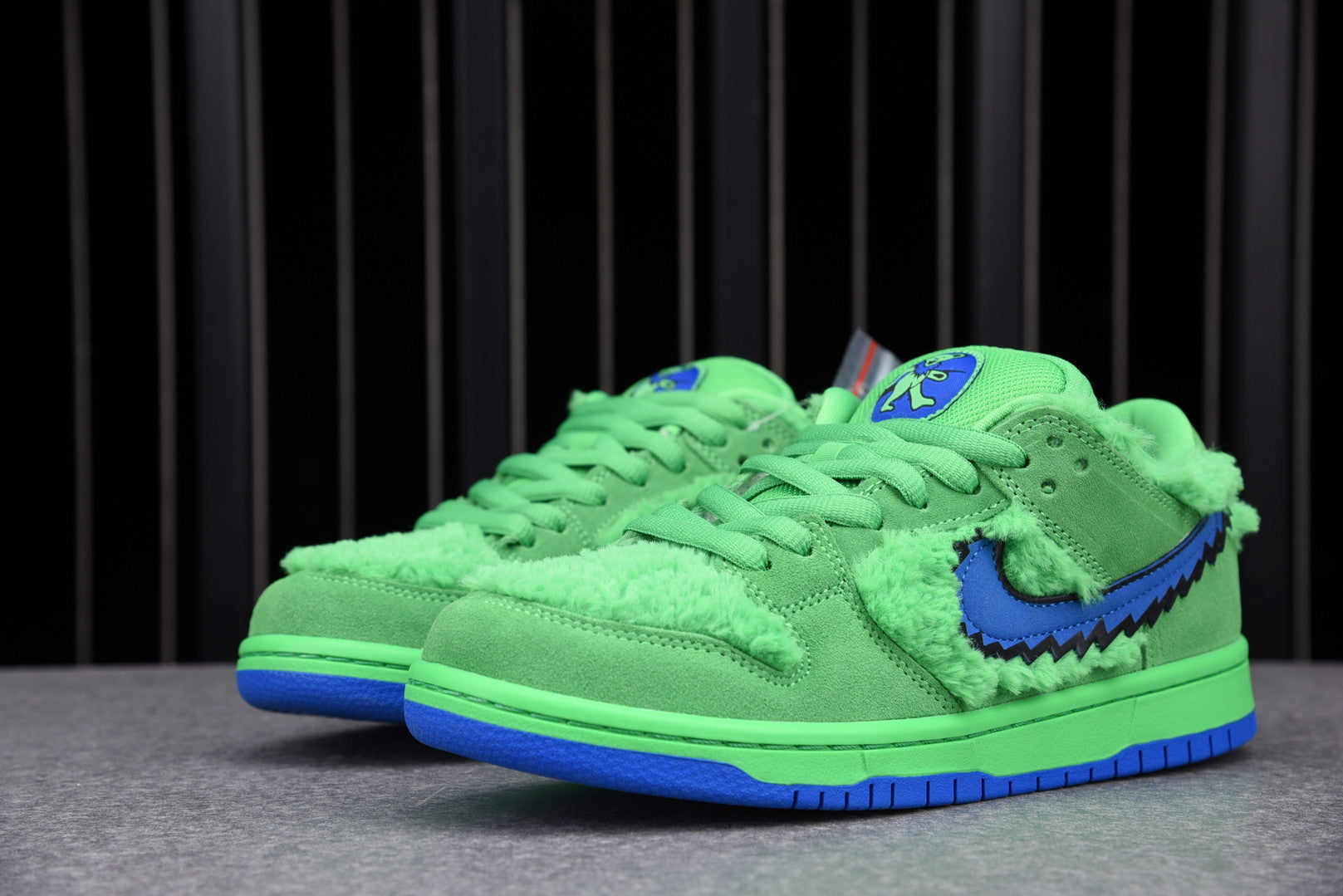 Nike SB Dunk Low Grateful Dead Green Bear Plush Limited Edition Sneakers