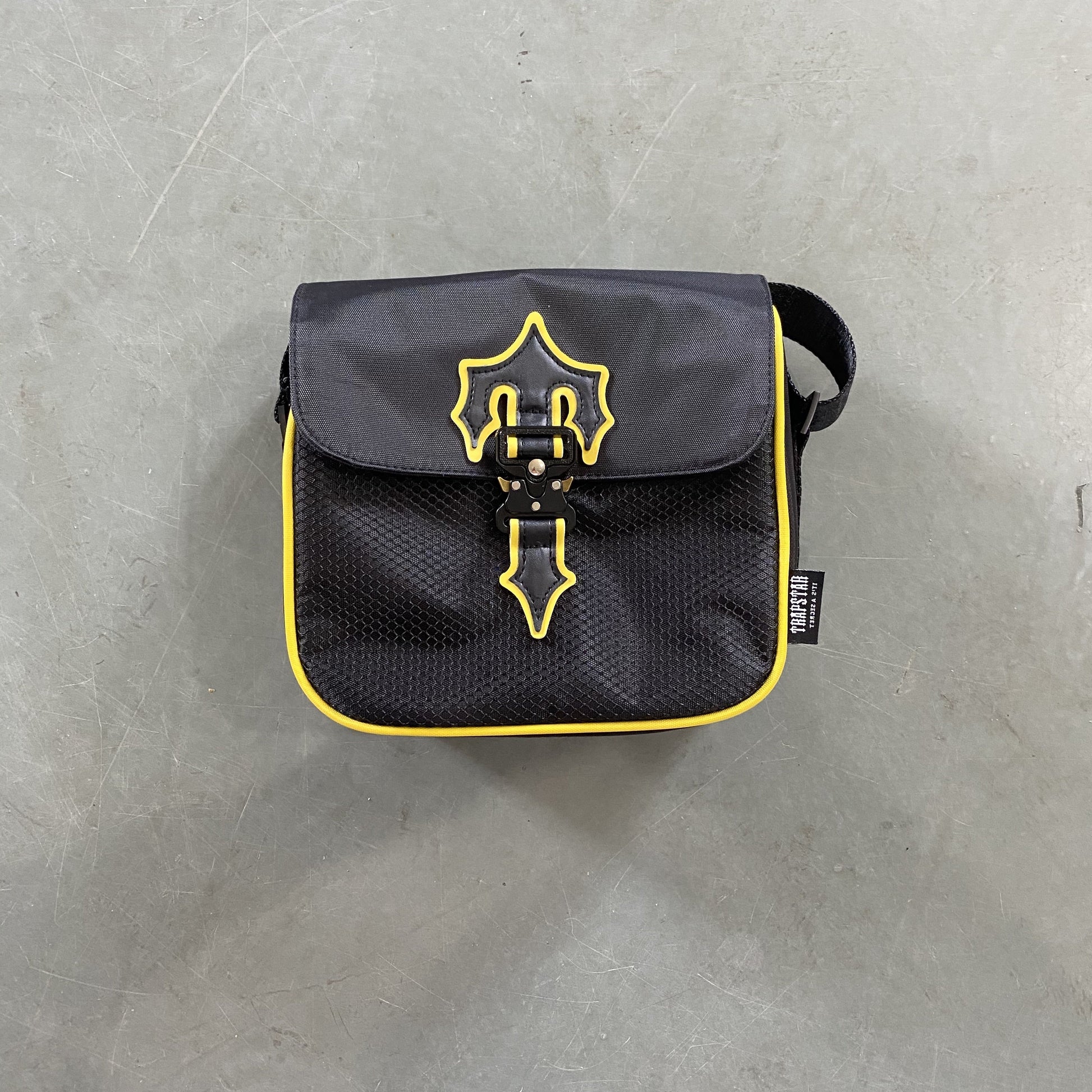 Premium Trapstar Yellow Black Crossbody Bag for Everyday Style and Utility