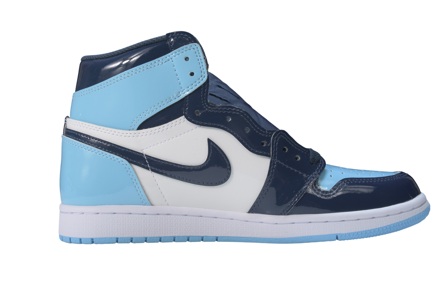 Air Jordan 1 Retro High UNC Patent: Iconic Blue White Premium Sneakers