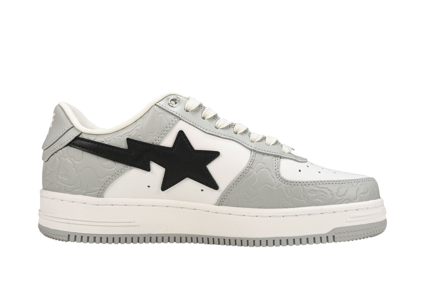 A Bathing Ape Bape Sta Low Grey Black Premium Streetwear Sneakers