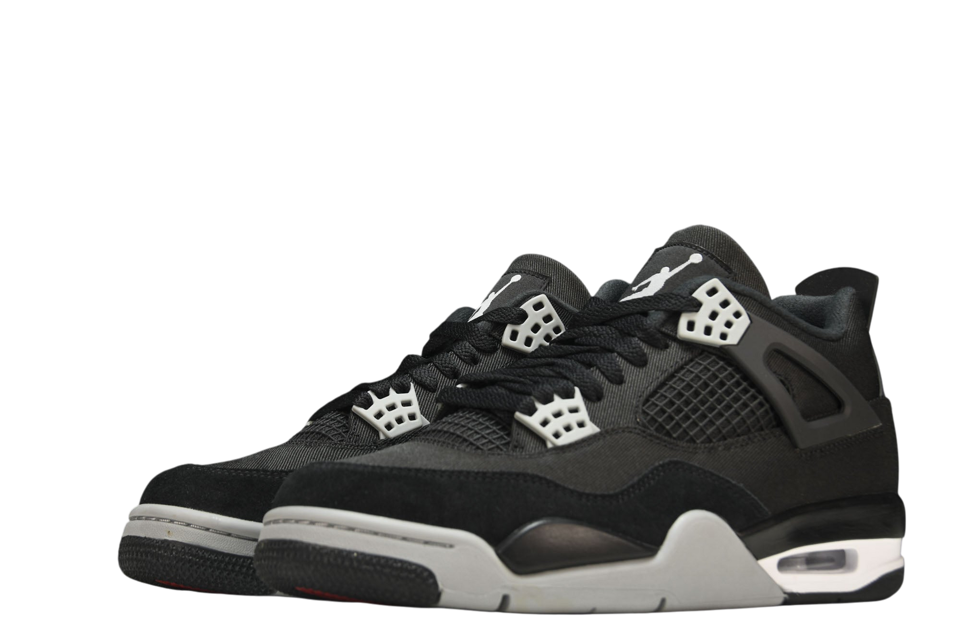 Air Jordan 4 Retro Black Canvas Men's Sneakers – Stylish Comfort Streetwear Shoes