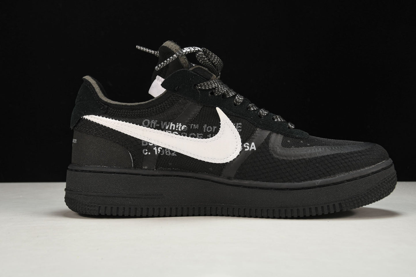 Nike Air Force 1 Low Off-White Black White Premium Sneakers