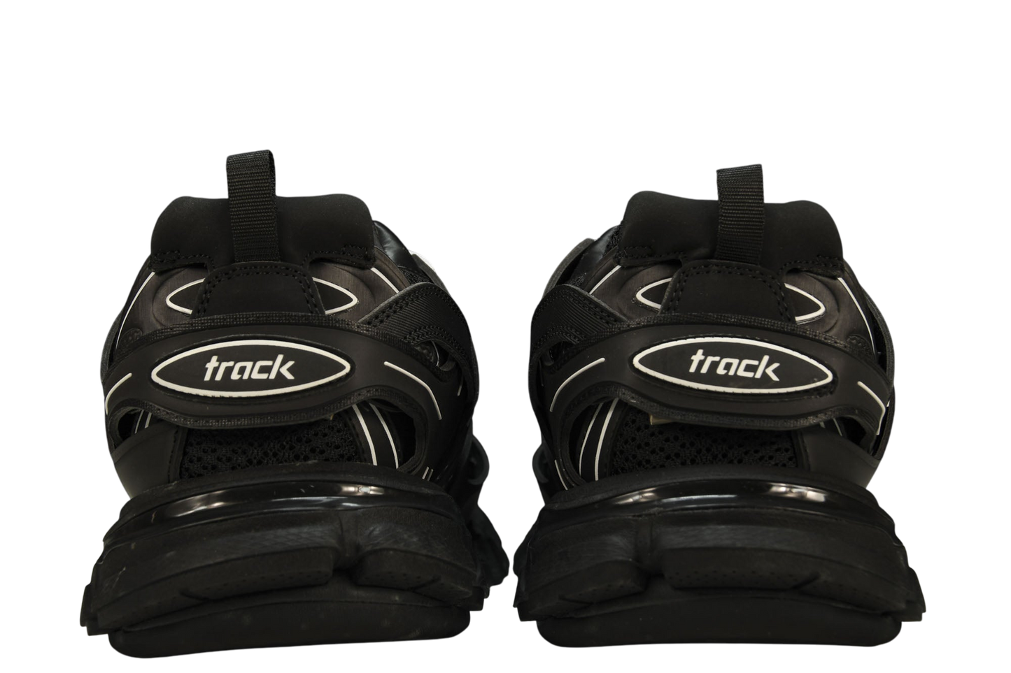 Balenciaga Track Black/White Sneakers: Iconic Multi-layered Sole Designer Footwear