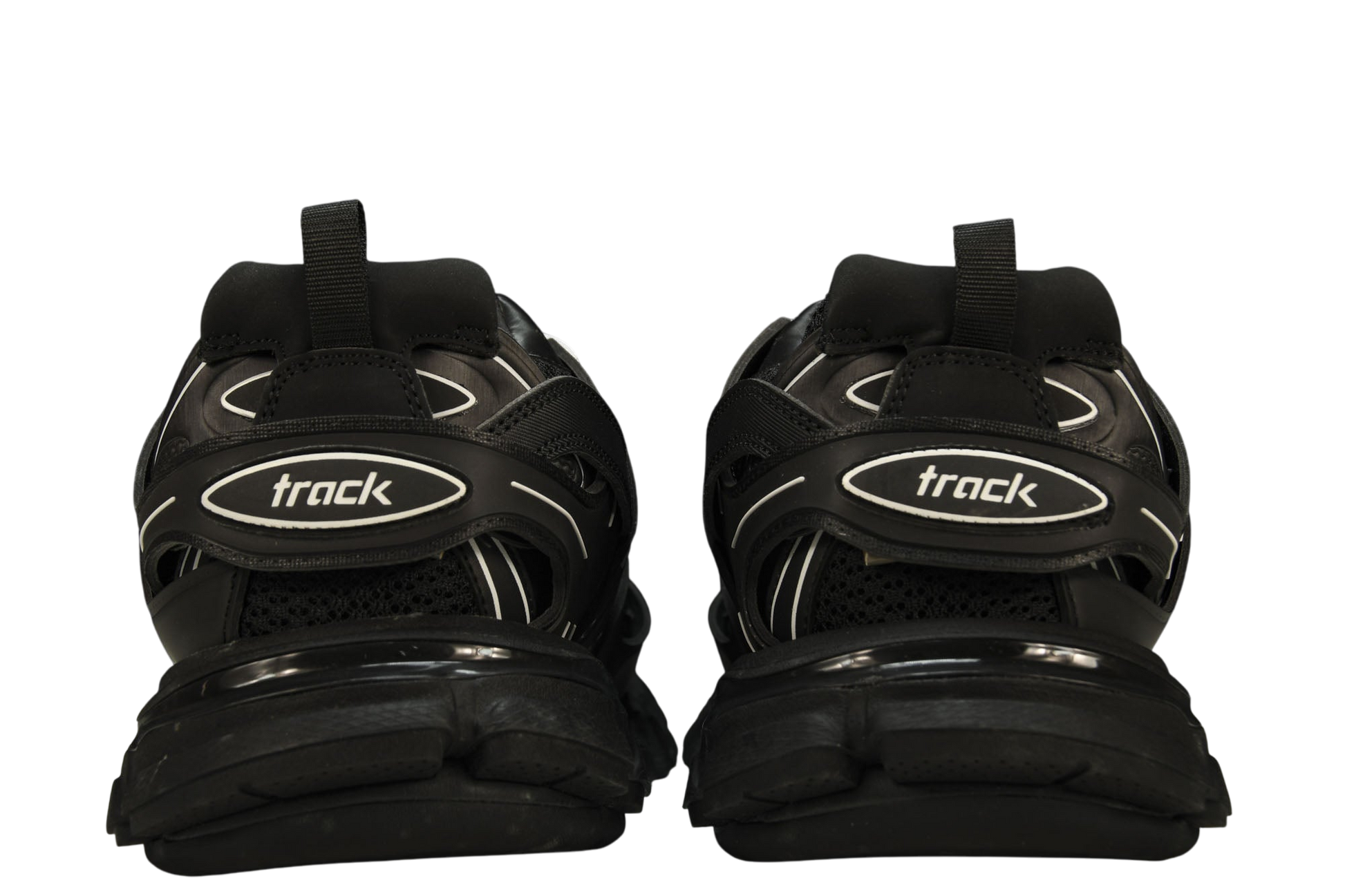 Balenciaga Track Black/White Sneakers: Iconic Multi-layered Sole Designer Footwear